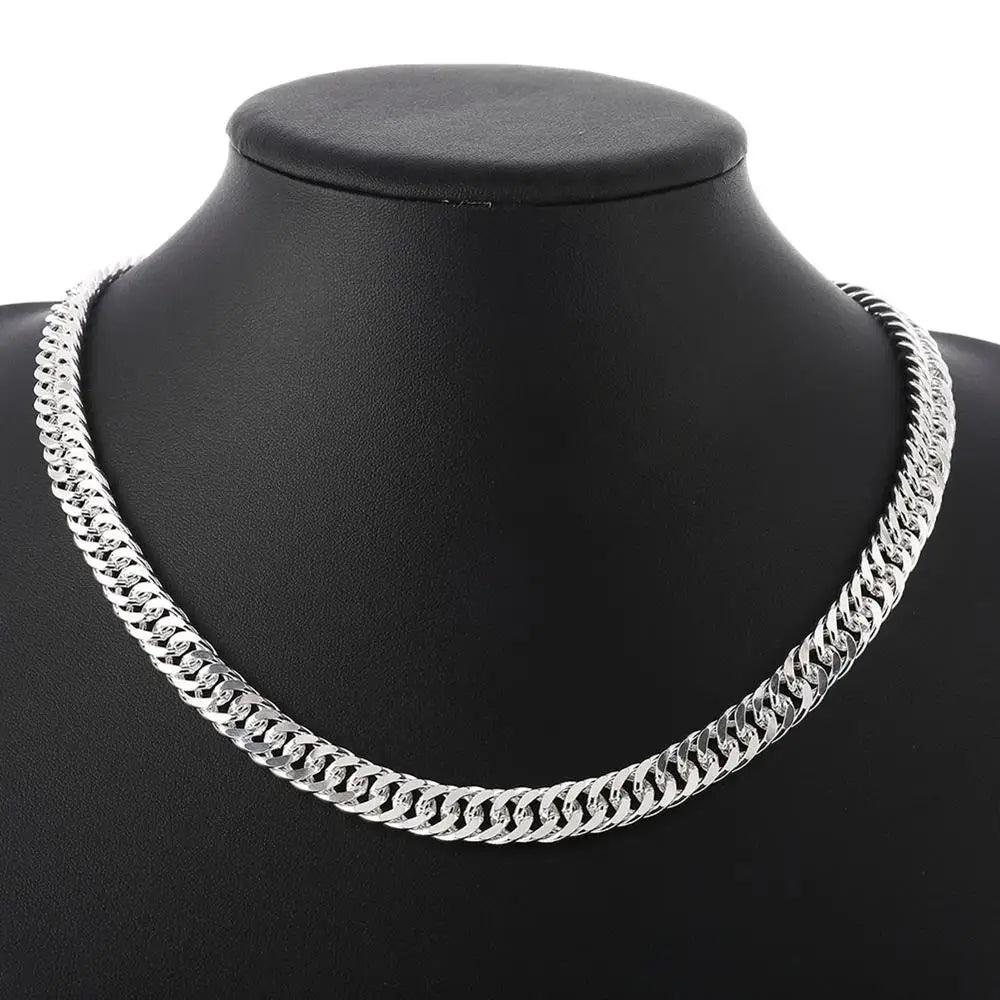 6MM chain 925 Sterling Silver Necklaces Jewelry