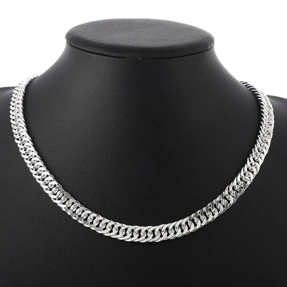 6MM chain 925 Sterling Silver Necklaces Jewelry