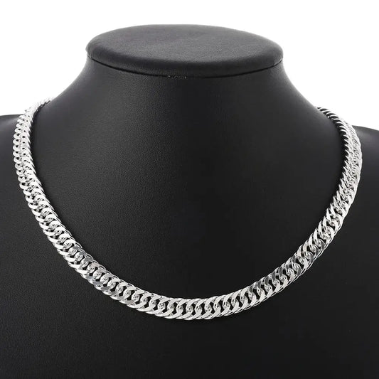 6MM chain 925 Sterling Silver Necklaces Jewelry