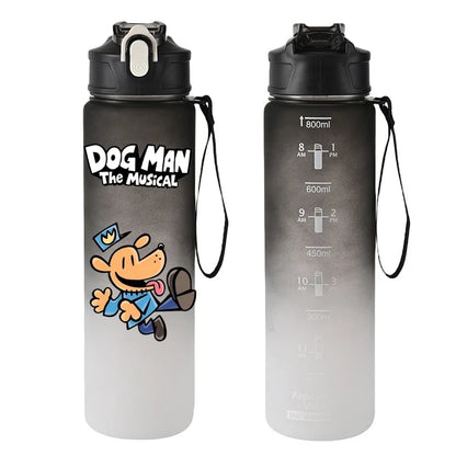 800ML Anime Dog Man Sports Water Boys Girls Bottle