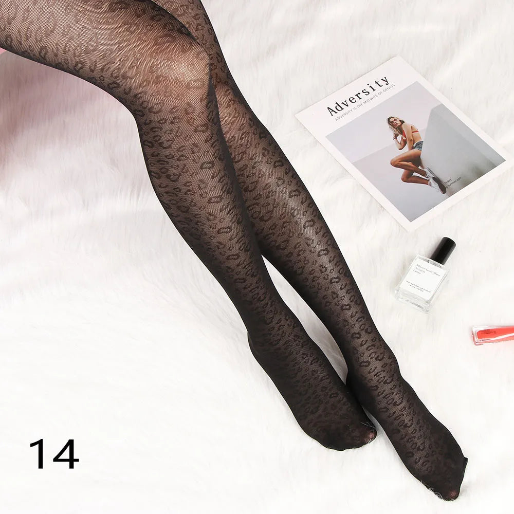 Sexy love Dot Silk Thin Faux Tattoo  Socks