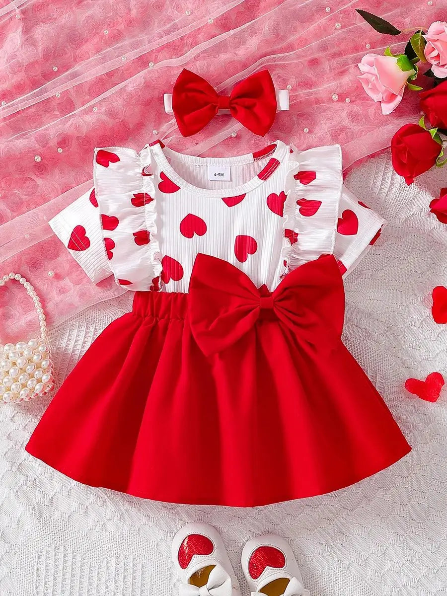 Baby girl love pit stripe  Dress