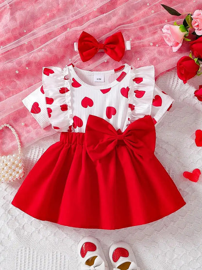 Baby girl love pit stripe  Dress