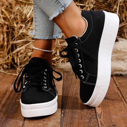 Casual Lace Up Platform Tennis Sport Sneakers