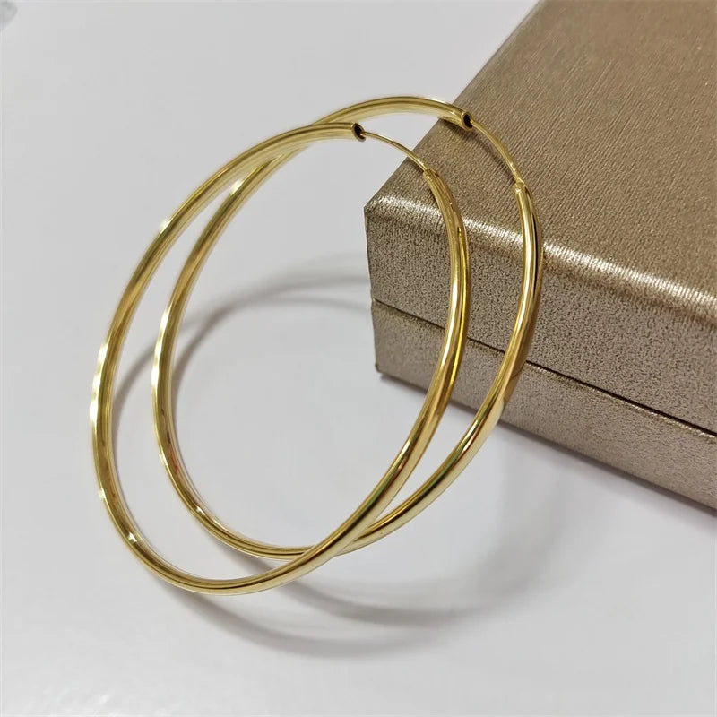 DANA 18K Gold Plated Hoop Earrings