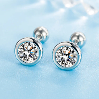 DANA Genuine 925 Sterling Crystal Stud Earrings