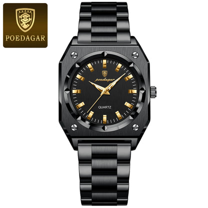 Elegant  Waterproof Stainless Steel Luminous Quartz Watches