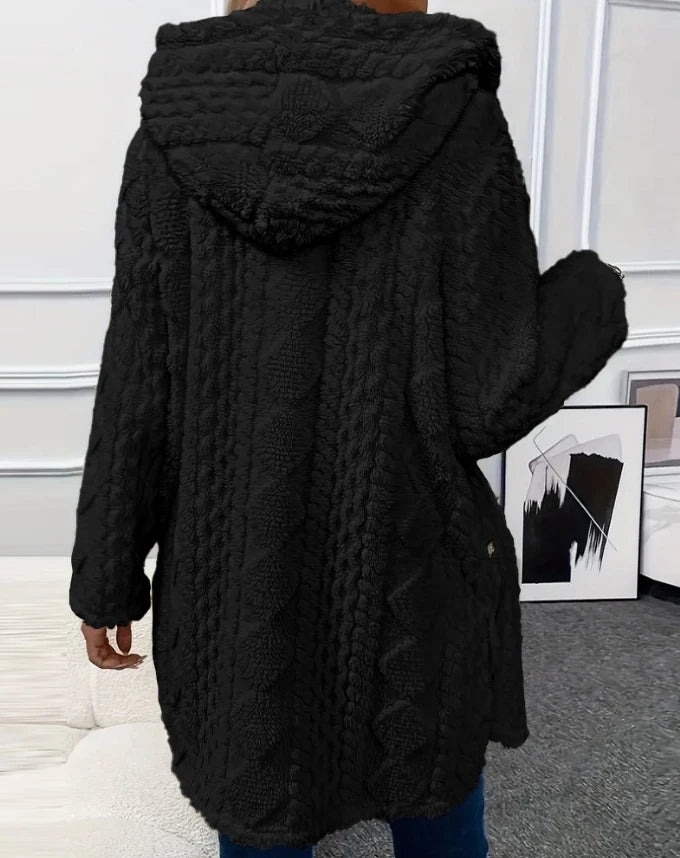 Chaqueta informal de manga larga con estampado de rombos