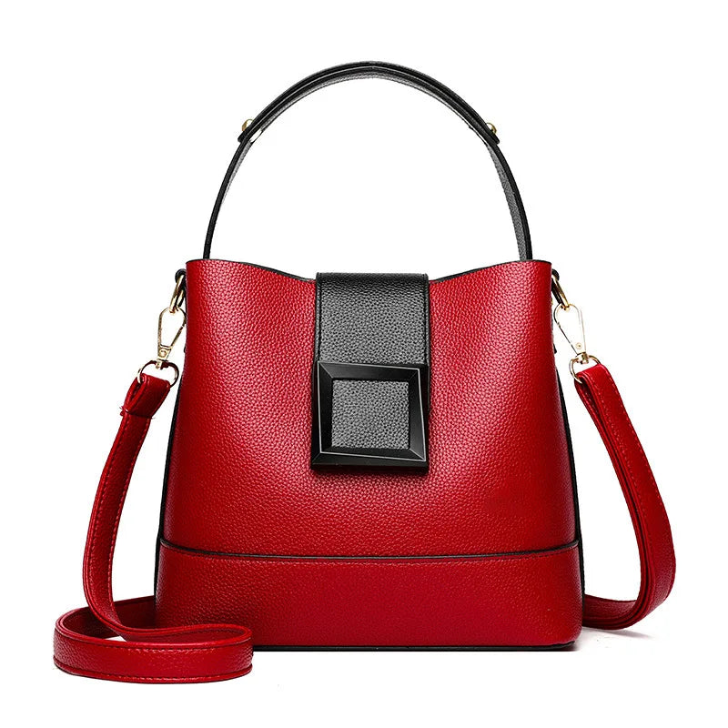 Leather Bucket Shoulder Strap Shoulder Crossbody Bags