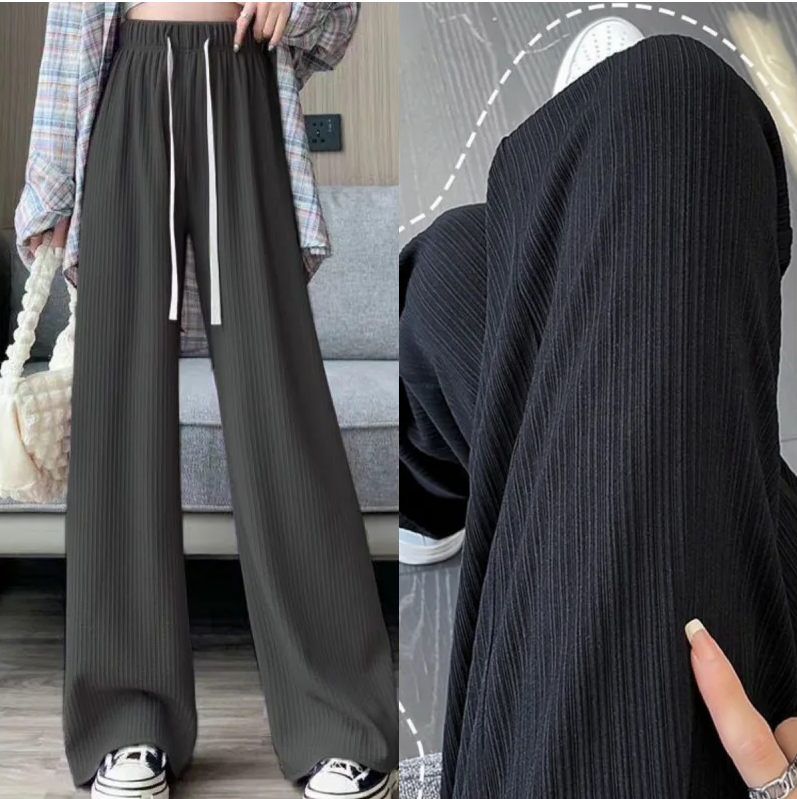 Casual Straight Sporty Wide Leg Pants
