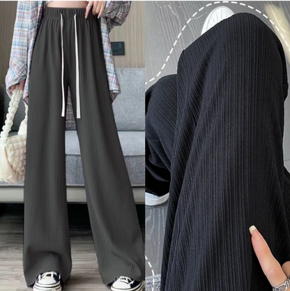 Casual Straight Sporty Wide Leg Pants