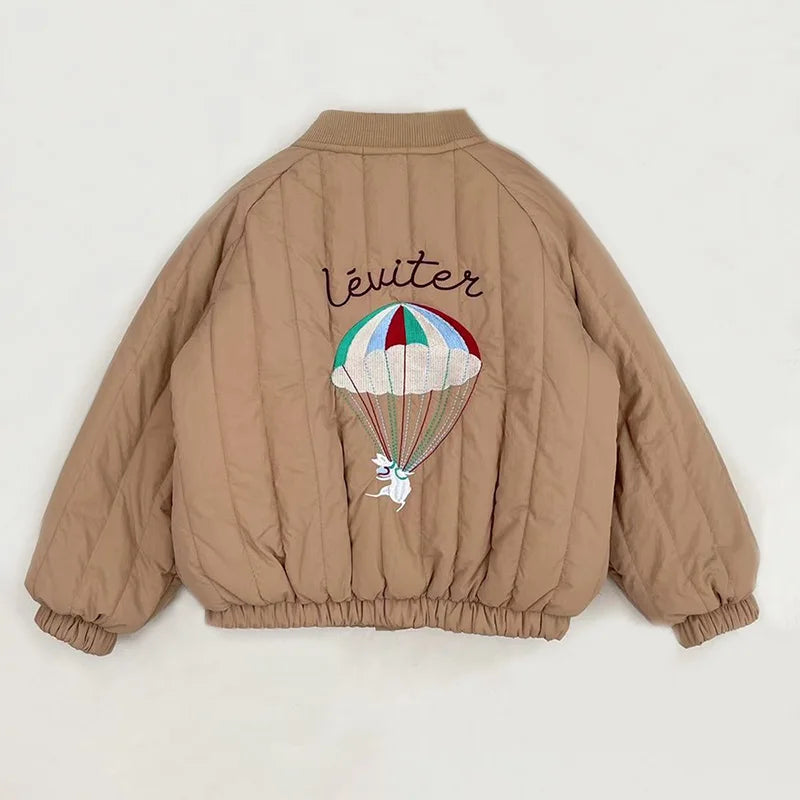 1-6Y Spring Thickened Cotton Baby Warm Coat Toddler Jacket