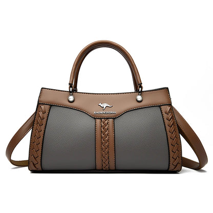 Luxury Multi Layered High Quality Soft Leather Messenger Bag