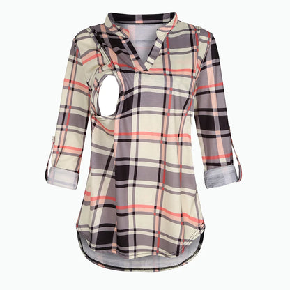 Maternity Breastfeeding T-shirt  Long Sleeve Pregnant