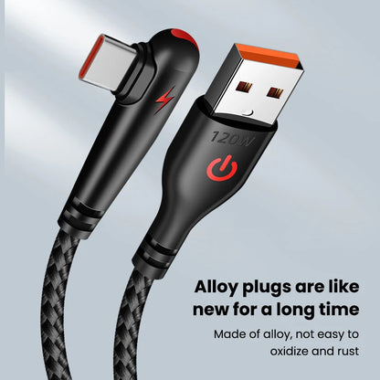 Type-C Cable 90 Degree Elbow Mobile Phone Fast Charging