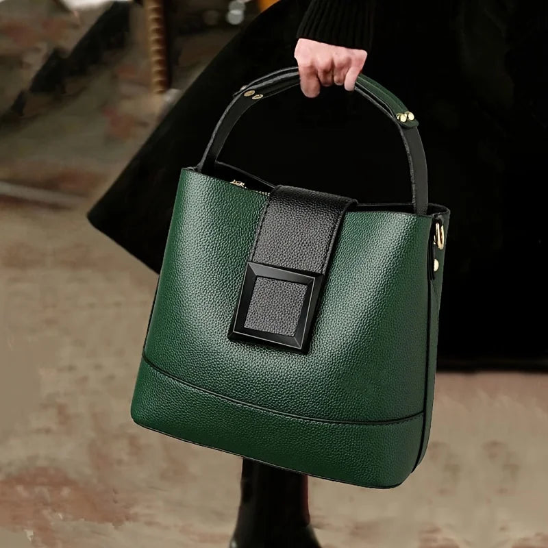 Leather Bucket Shoulder Strap Shoulder Crossbody Bags
