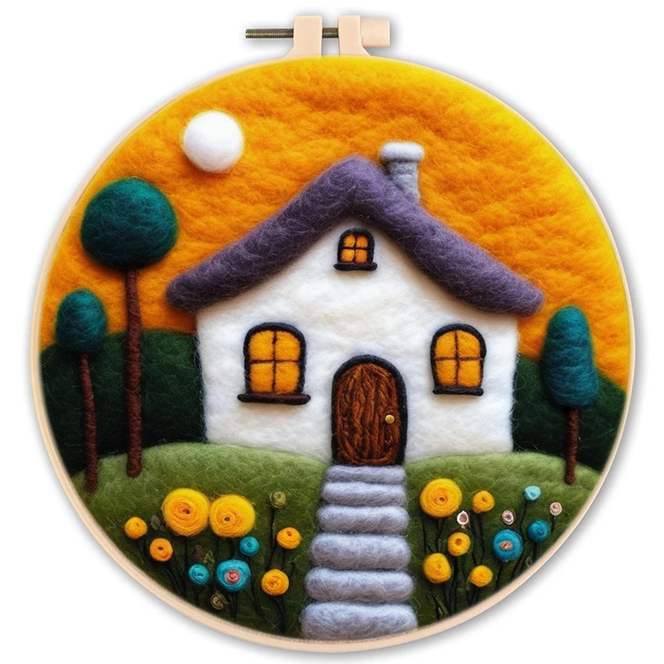 Needle Felting Kit Wool Painting Kit DIY Felt Wool Needle Felt Set