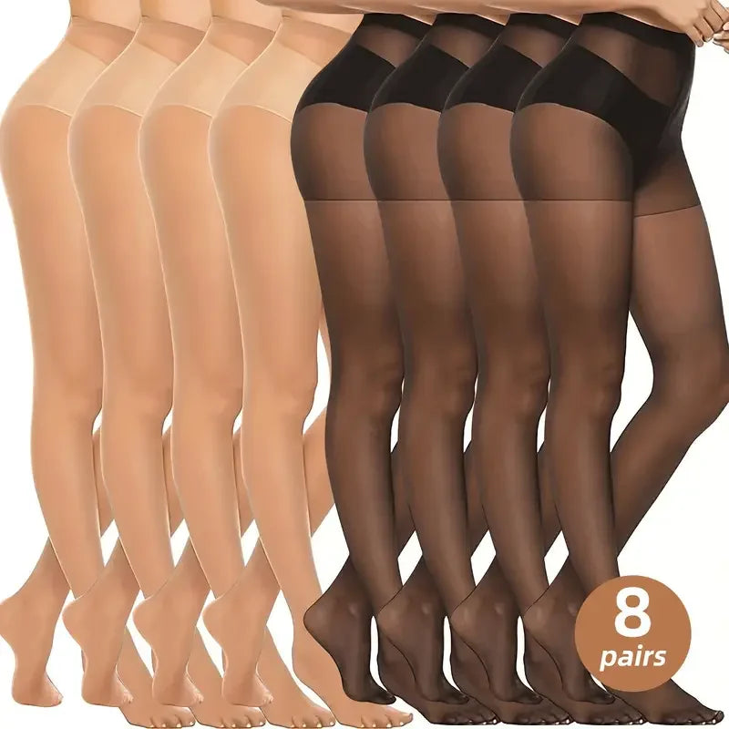 2/5 أزواج من الجوارب الحريرية الضيقة المضادة للخطاف