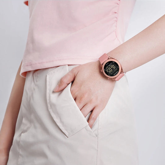Silicone Waterproof LCD Display Wristwatches