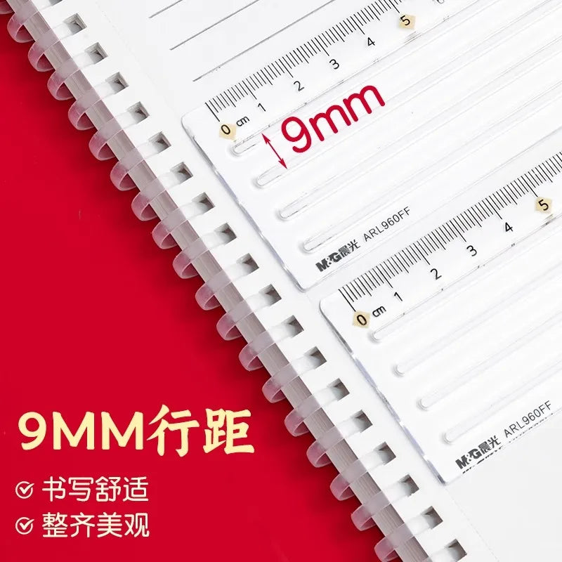 M&G ruler 9 mm spacing 15 cm long suitable for drawing straight lines