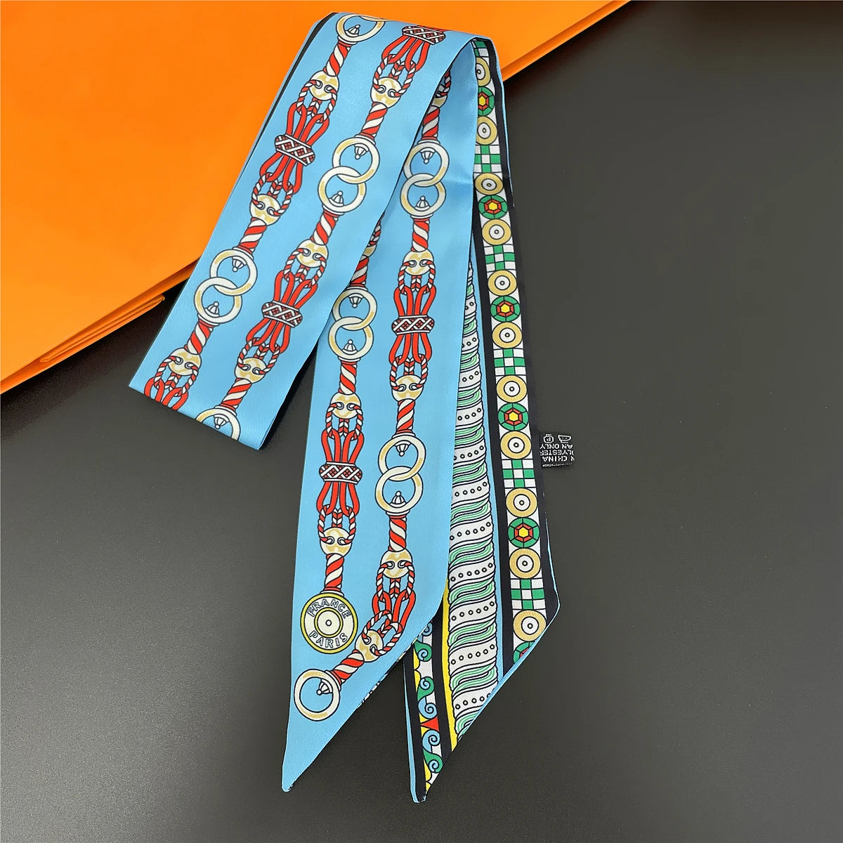 Zebra In Flowers Scarf Luxury Silk Scarf Hair Headband Foulard Skinny Scarves