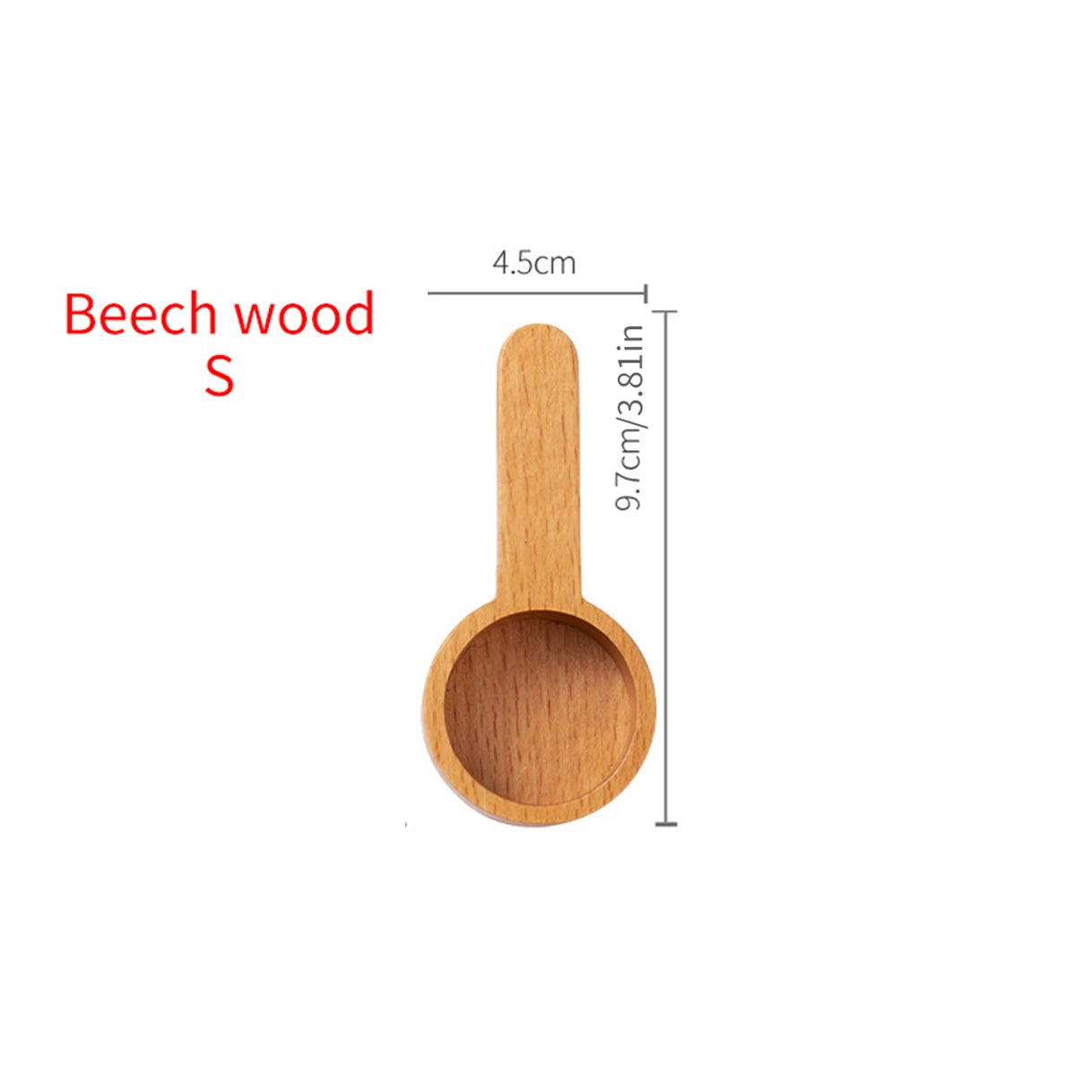 1PC Walnut coffee scoop powder measuring spoon