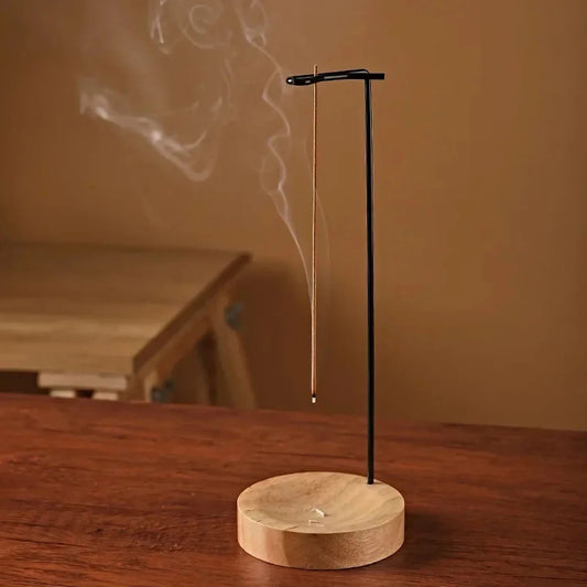 Burner Upside Down Incense Burner Stick Holder Wooden
