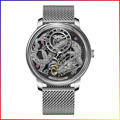 Golden Dragon Dial Mechanical Sapphire Waterproof Automatic Mechanical Watch