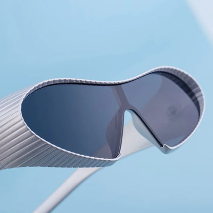 Irregular Frame Cat Eye Sports Cycling Sunglasses
