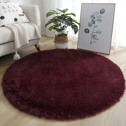 1pc home Rugs Large Shaggy Rug Round Mat