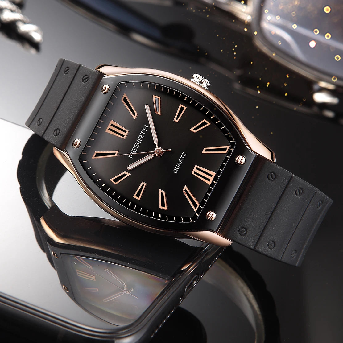 Casual Silicone Strap Quartz Watch
