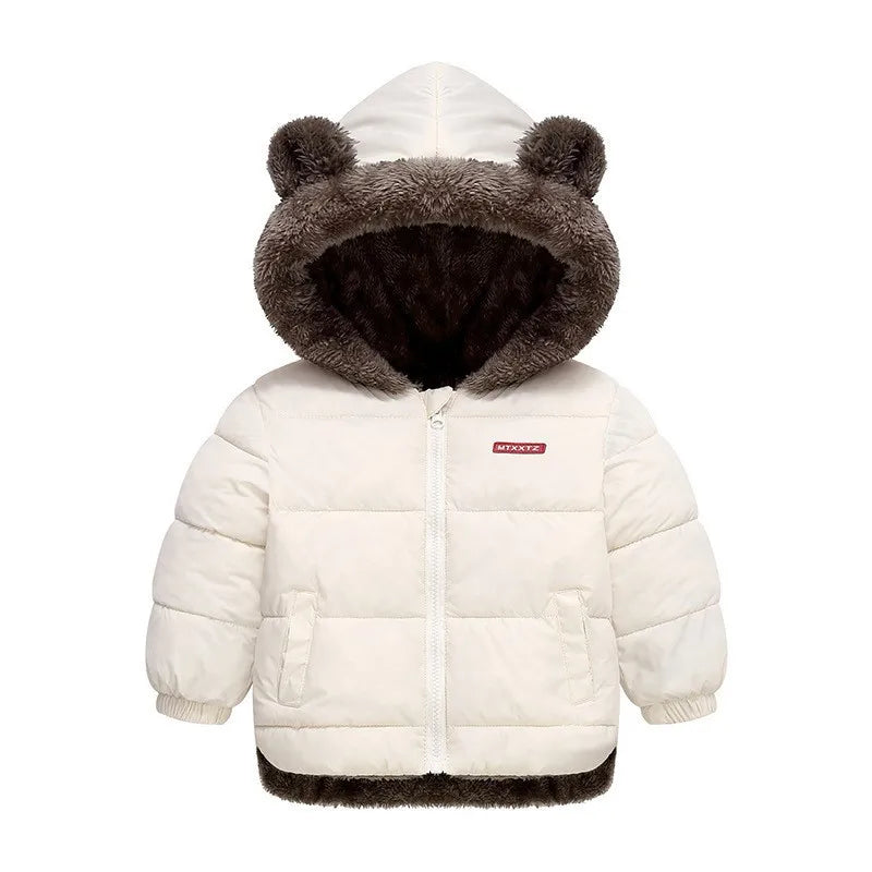 Autumn Winter Warm Outerwear Hooded Lamb Fleece Down Jackets