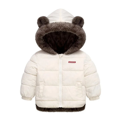 Autumn Winter Warm Outerwear Hooded Lamb Fleece Down Jackets