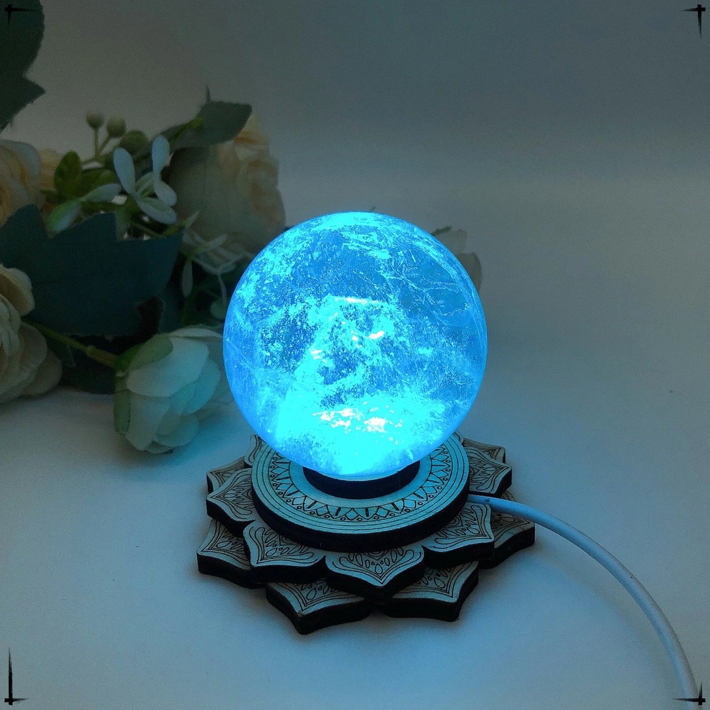 LED 3D Night Light Lotus Tower Shape Home Decoration