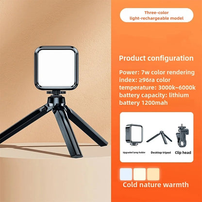 Portable LED Selfie Fill Light for iPhone Samsung iPad Cell Phone Laptop Clip Ring Flash Fill Lamp