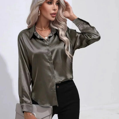 Long Sleeve Silk Shirt