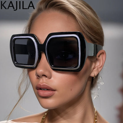 Oversized Square Luxury Vintage Sunglasses