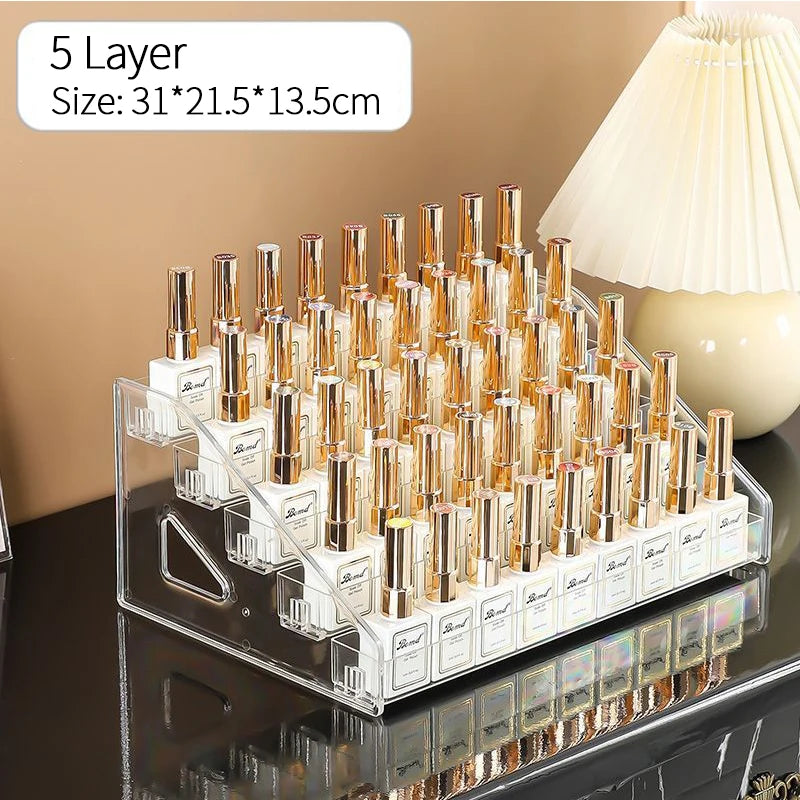 3/4/5/6/7 Layers Acrylic Nail Polish Display Organizer