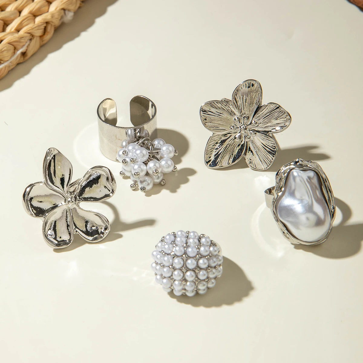 DANA Circle Geometry Opening Joint Rings Set