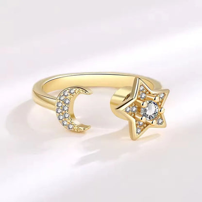 DANA 925 Silver Sunflower Diamond Zircon Ring