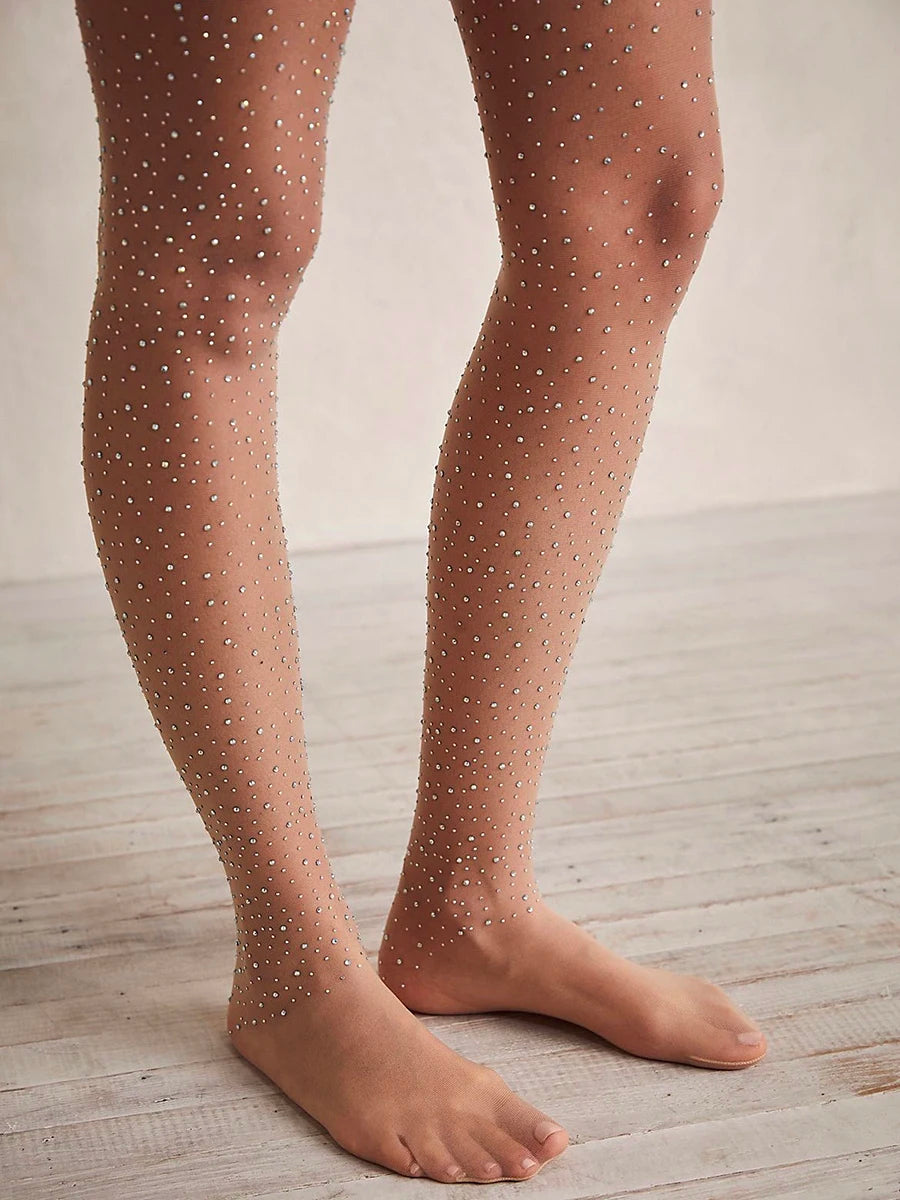Diamond Pantyhose Sexy Shiny Slim Rhinestone Mesh Nylon Socks