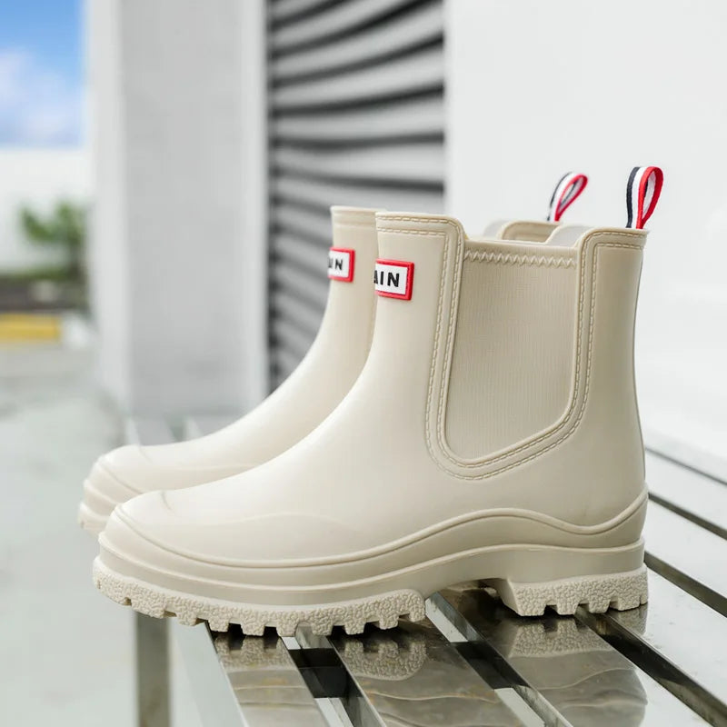 Short Rain Pvc Non-Slip Waterproof Boots