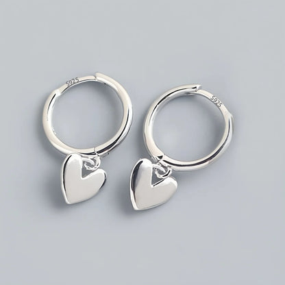 925 Sterling Silver Frosting Hoop Crossing Line Hollow Out Earrings