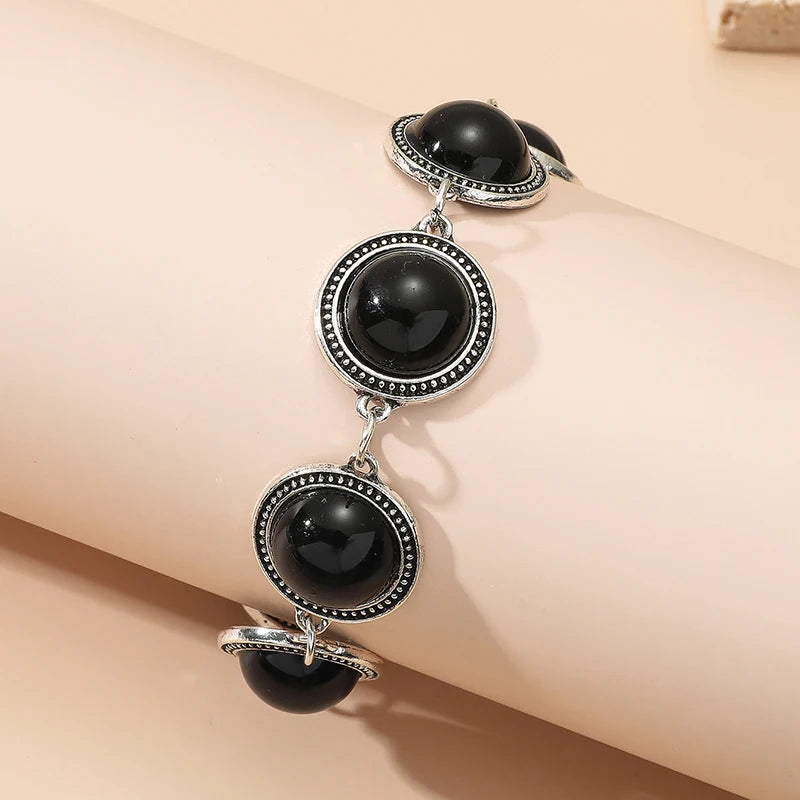 Boho Vintage Round Pearl Bohemian Adjustable Bracelet