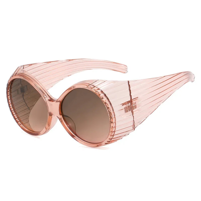 Oversized Round Stage Sunglasses