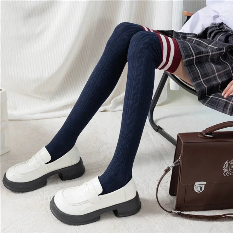 Over Knee Knit Socks f