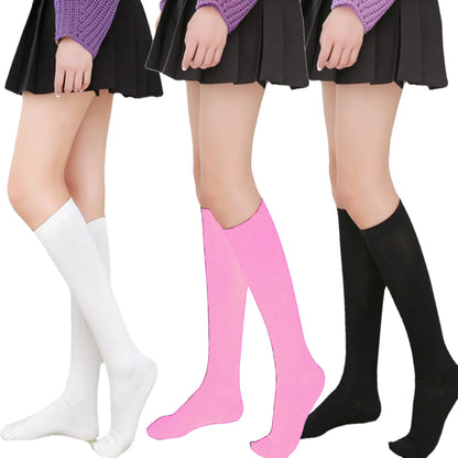 Black White Striped Long Sexy Over Knee Socks