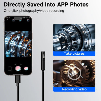 Type-C Industrail Endoscope Micro USB Single Dual Camera Waterproof Probe LED