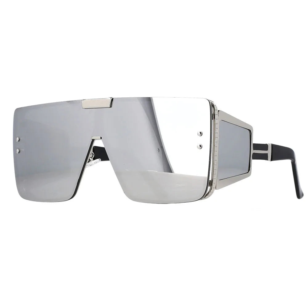 Oversized Luxury Retro One Lens Sunglasses