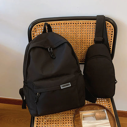 Back to school Nylon Casual Schoolbag Set